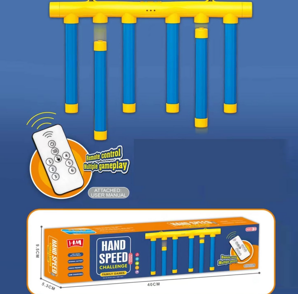 Hand Speed Challenge — Juego de Reflejos y Velocidad con Palos Colgantes | Juego Familiar Selecto Shop