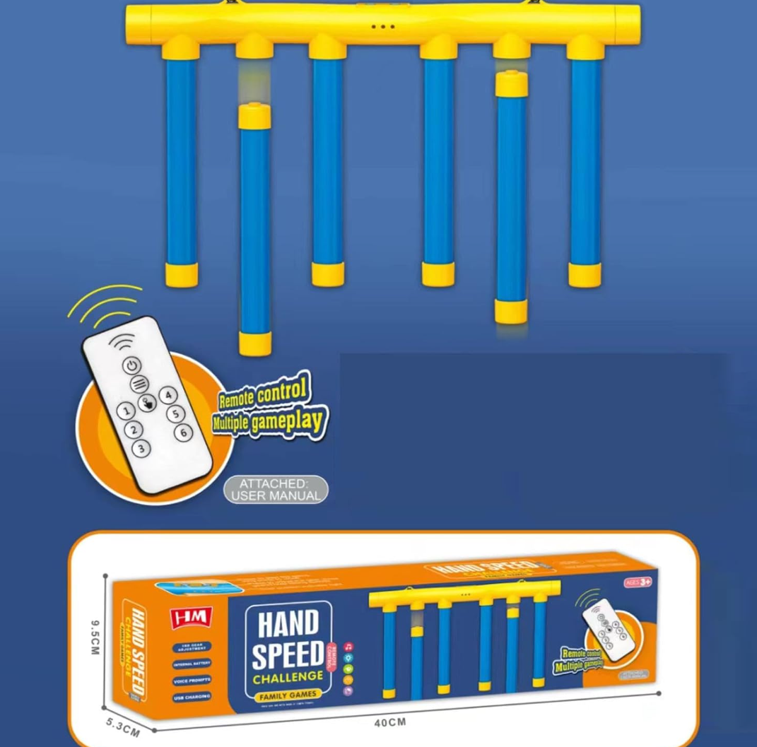 Hand Speed Challenge — Juego de Reflejos y Velocidad con Palos Colgantes | Juego Familiar Selecto Shop