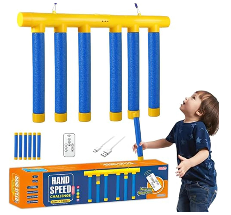 Hand Speed Challenge — Juego de Reflejos y Velocidad con Palos Colgantes | Juego Familiar Selecto Shop