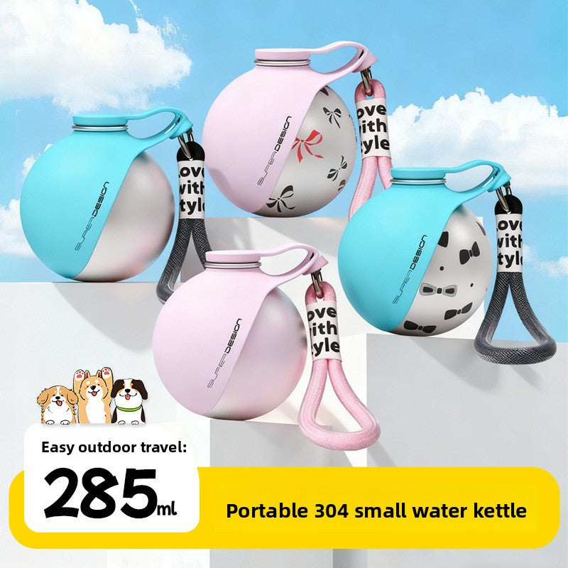 Bebedero Portátil para Perros y Gatos de Acero Inoxidable Plegable | Ideal para Paseos y Viajes con Mascotas