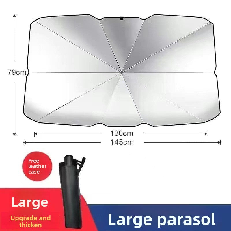 Parasol Plegable para Parabrisas Delantero – Protector Solar Universal para Auto con Lámina de Aluminio