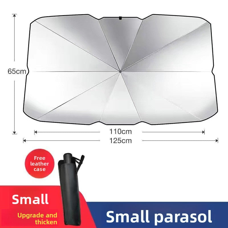 Parasol Plegable para Parabrisas Delantero – Protector Solar Universal para Auto con Lámina de Aluminio