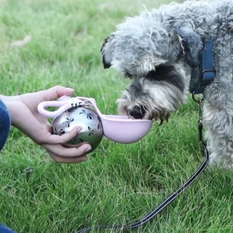 Bebedero Portátil para Perros y Gatos de Acero Inoxidable Plegable | Ideal para Paseos y Viajes con Mascotas