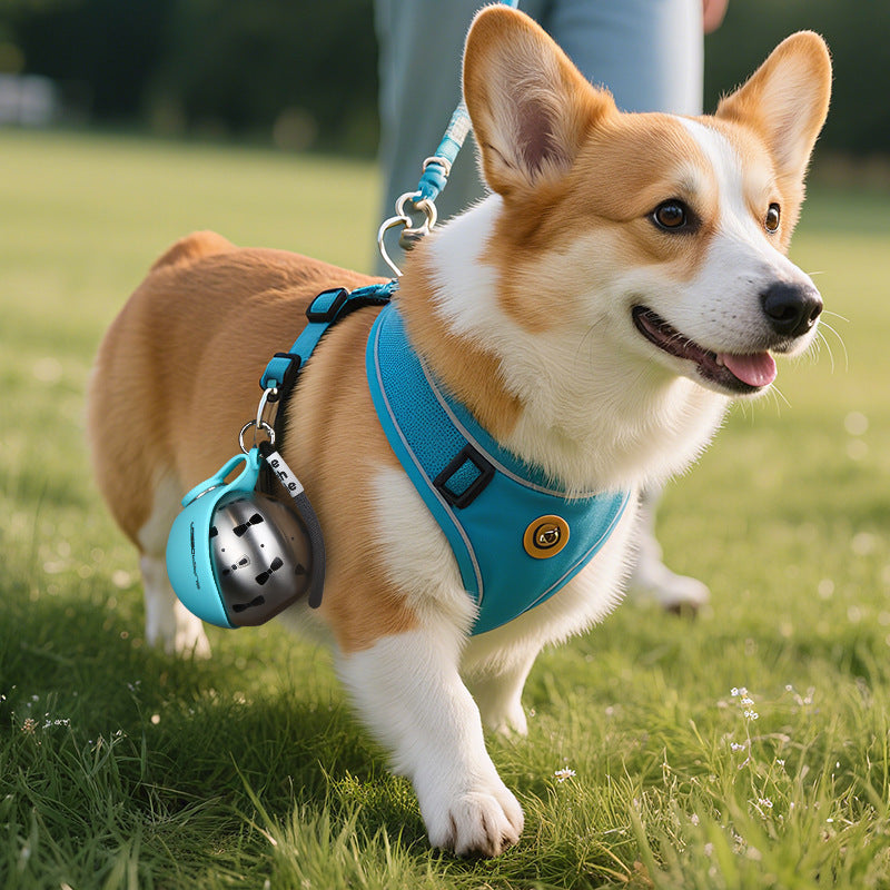 Bebedero Portátil para Perros y Gatos de Acero Inoxidable Plegable | Ideal para Paseos y Viajes con Mascotas