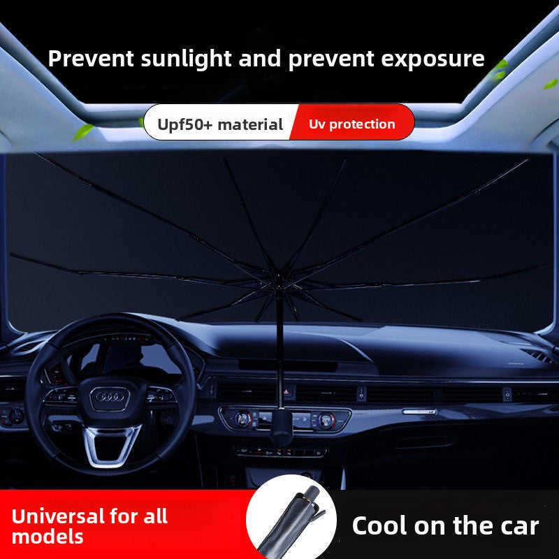 Parasol Plegable para Parabrisas Delantero – Protector Solar Universal para Auto con Lámina de Aluminio