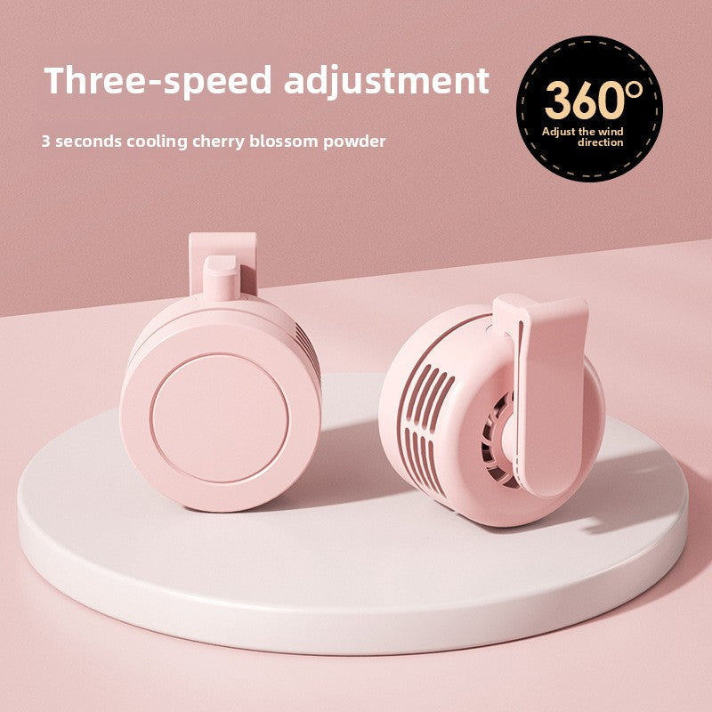 Ventilador Portátil con Clip Recargable USB | 3 Velocidades y Motor Silencioso para Escritorio y Cuello