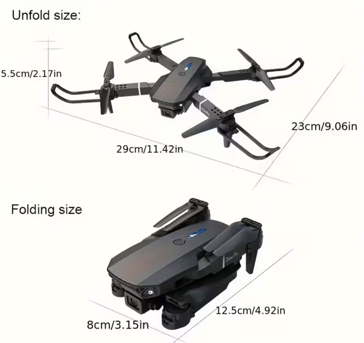 Drone con Control Remoto 2.4G | 100 Metros de Alcance | 3 Velocidades | Batería 1800 mAh | Niños y Adultos