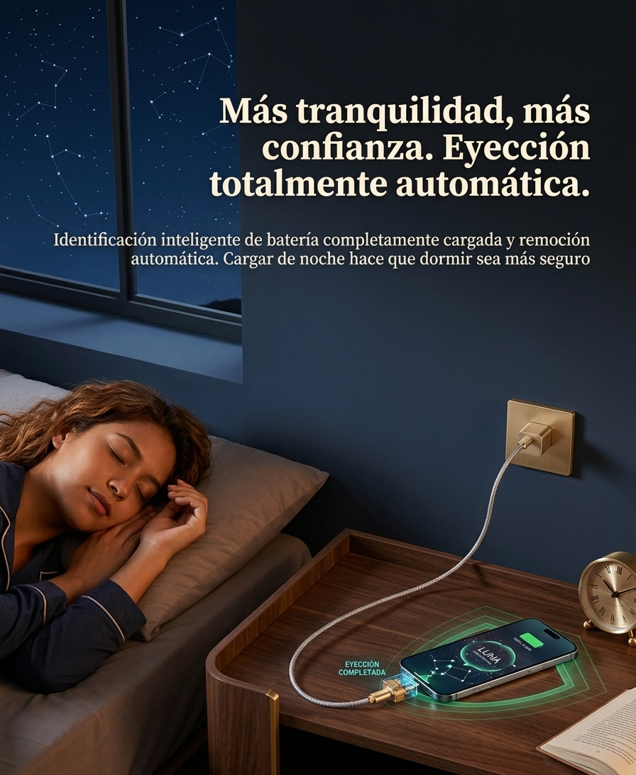 Cargador Inteligente 140W Desconexión Automática