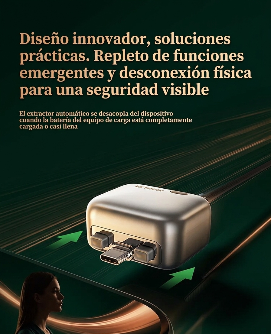 Cargador Inteligente 140W Desconexión Automática