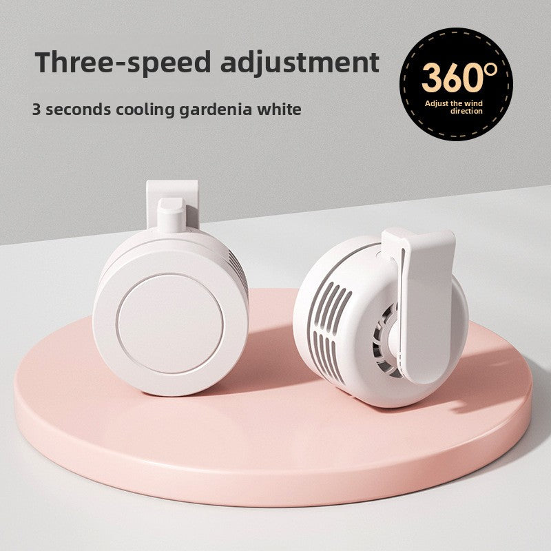 Ventilador Portátil con Clip Recargable USB | 3 Velocidades y Motor Silencioso para Escritorio y Cuello