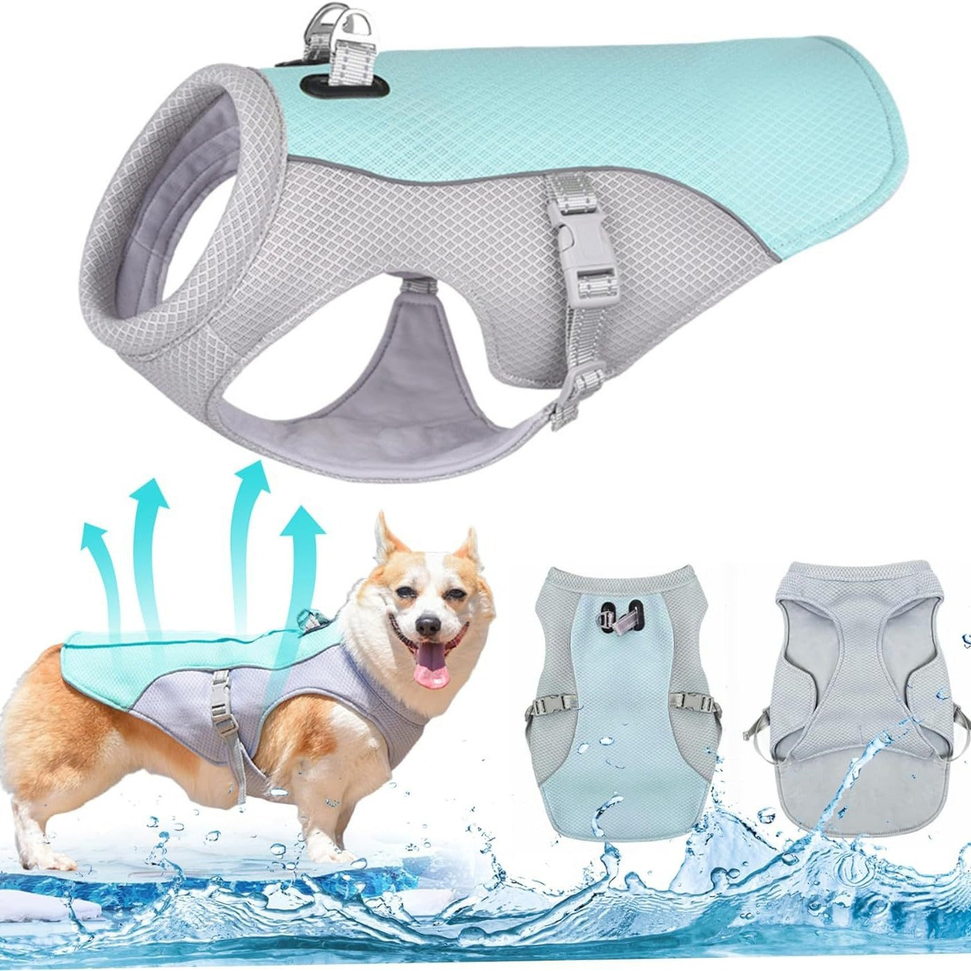 Pechera Cooling Respirable Ajustable para Perro