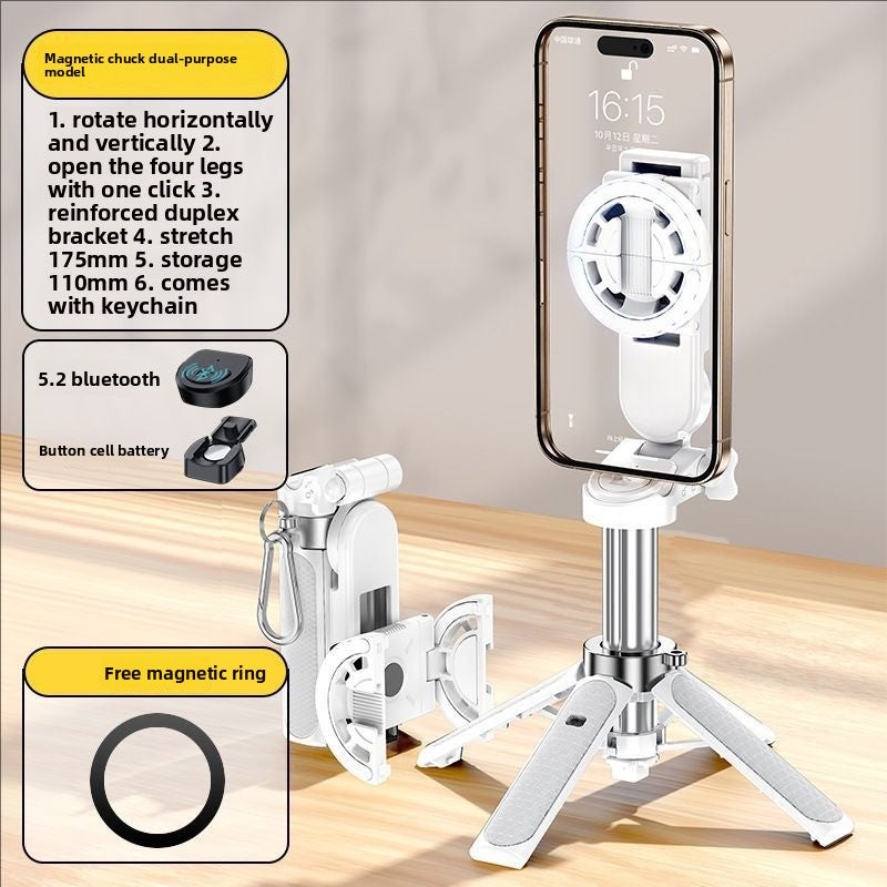 Selfie Stick MagSafe Bluetooth con Trípode | Acero Inoxidable