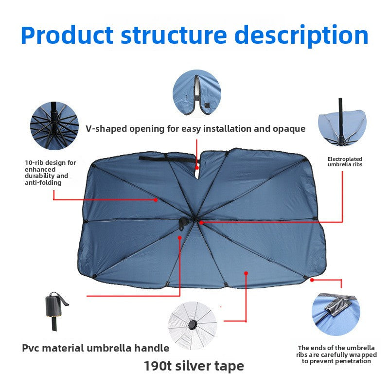 Parasol Telescópico para Parabrisas — Protección UV 99% | Selecto Shop