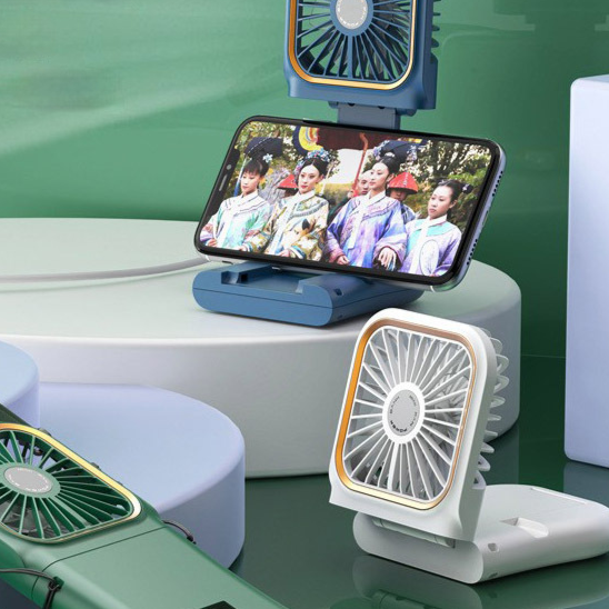 Ventilador Portátil con Clip Recargable USB | 3 Velocidades y Motor Silencioso para Escritorio y Cuello