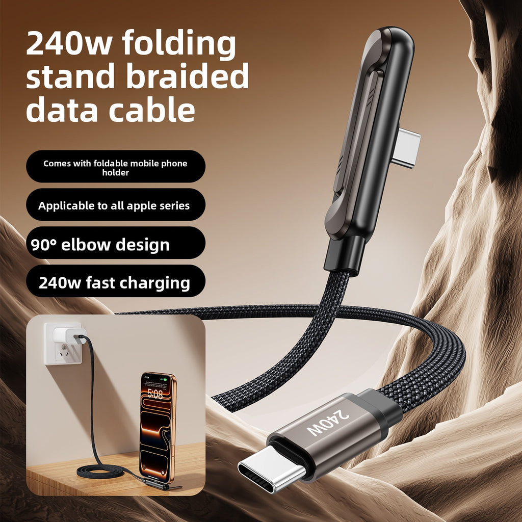 Cable Cargador 240W con Soporte para Celular — Android y iPhone | Selecto Shop