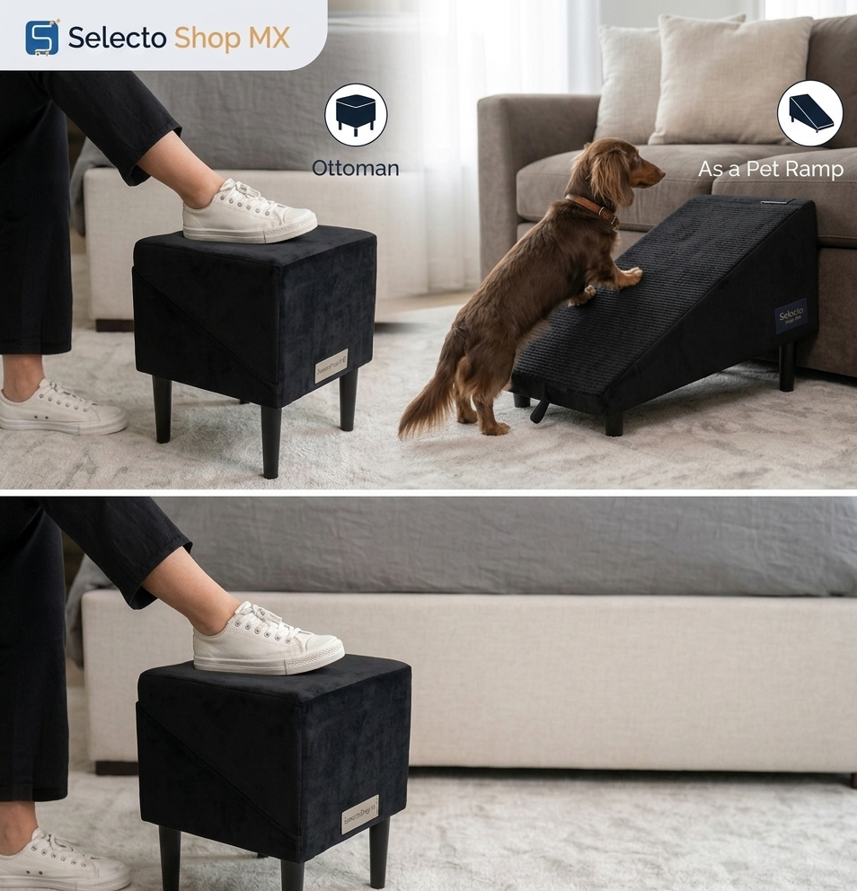 Taburete Rampa para Perros y Gatos | Sube al Sillón o Cama Sin Saltar | Selecto Shop