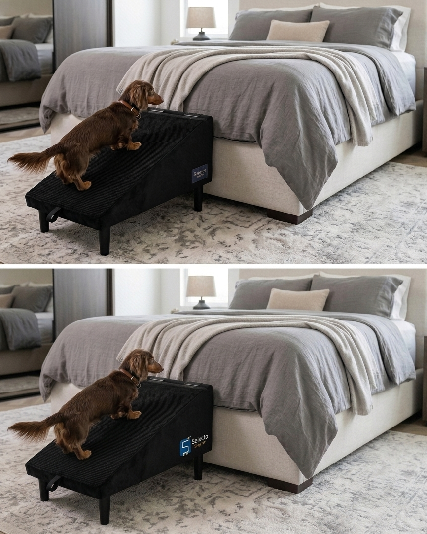 Taburete Rampa para Perros y Gatos | Sube al Sillón o Cama Sin Saltar | Selecto Shop